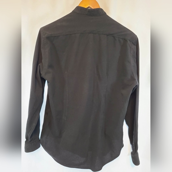 Zara Men's Shirt with Band Collar Slim Fit - Picture 4 of 4